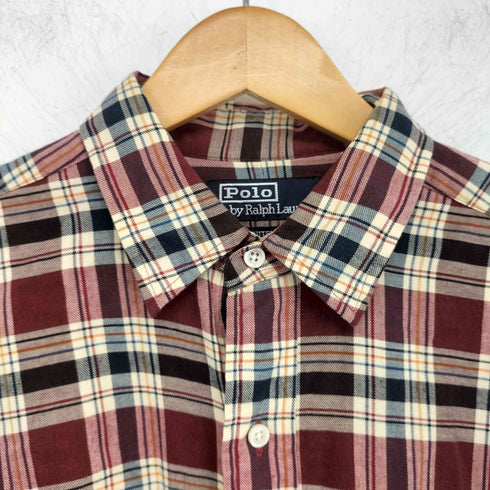 ポロバイラルフローレン Polo by RALPH LAUREN whitfield 両フラップ チェックシャツ メンズ JPN:M