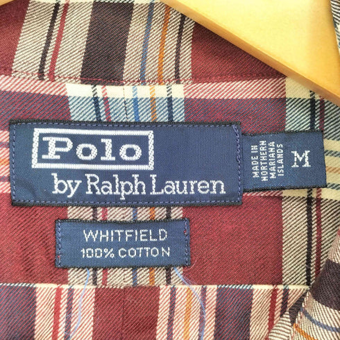 ポロバイラルフローレン Polo by RALPH LAUREN whitfield 両フラップ チェックシャツ メンズ JPN:M