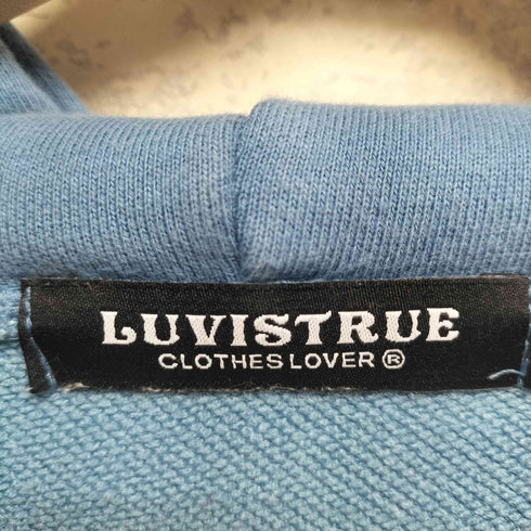 LUV IS TRUE ロゴ刺繍プルオーバーパーカー cool レディース F