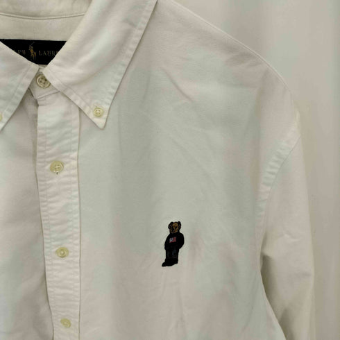 ラルフローレン RALPH LAUREN CLASSIC FIT ポロベア 刺繍 ボタンダウン シャツ メンズ import:XXL