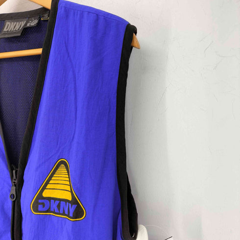 ダナキャランニューヨーク DKNY 90S ロゴナイロンベスト メンズ import:L
