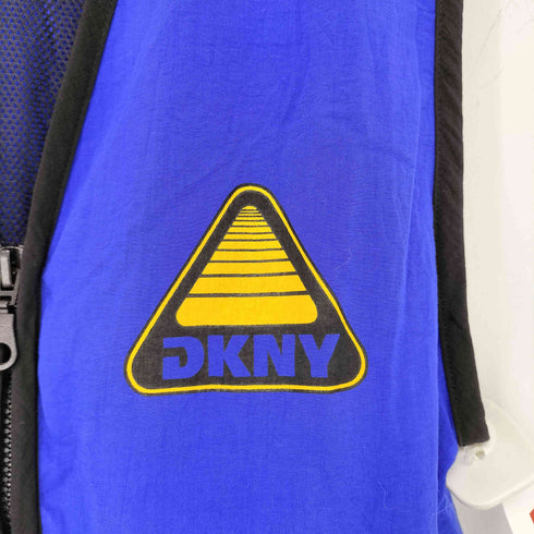ダナキャランニューヨーク DKNY 90S ロゴナイロンベスト メンズ import:L