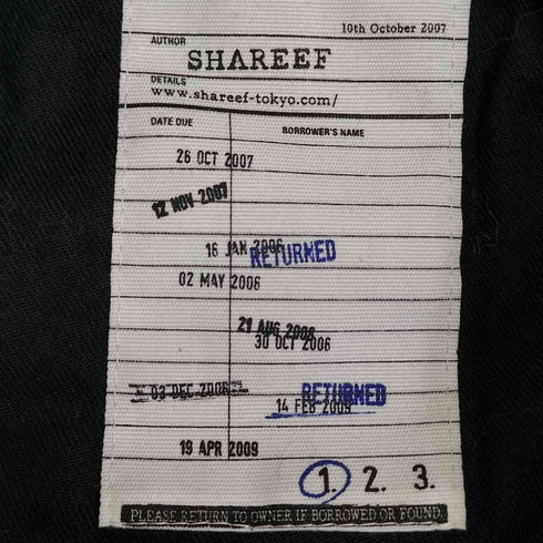 シャリーフ SHAREEF 別注 ウール 袖カウレザー ダブルジップアップ スタジャン メンズ JPN:1