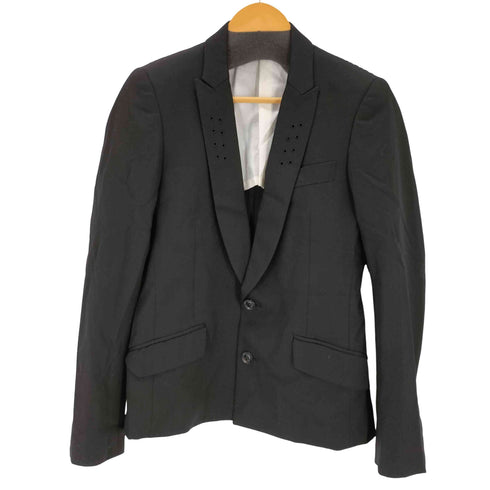 ロエン Roen 裏地総柄 背抜き パンチング ショールカラー2Bテーラードジャケット メンズ JPN:44