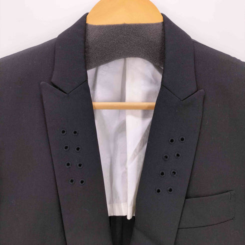 ロエン Roen 裏地総柄 背抜き パンチング ショールカラー2Bテーラードジャケット メンズ JPN:44