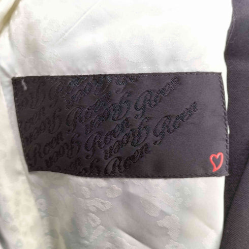 ロエン Roen 裏地総柄 背抜き パンチング ショールカラー2Bテーラードジャケット メンズ JPN:44