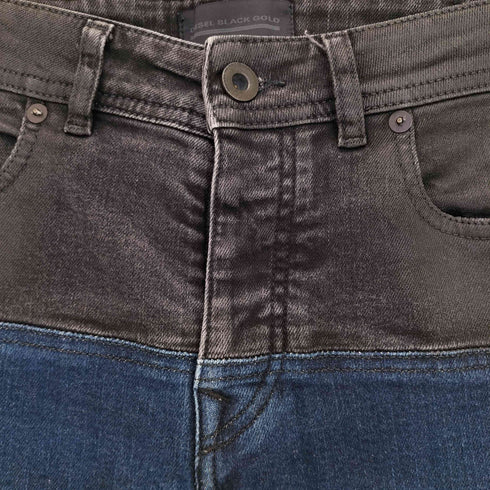 ディーゼルブラックゴールド DIESEL BLACK GOLD ボタンフライ コンバイン スキニー デニムパンツ コーテイング レディース 28