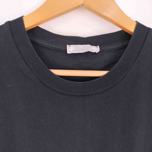 ニナリッチ NINA RICCI ロゴ刺繍 ノースリーブ カットソー レディース import:XS