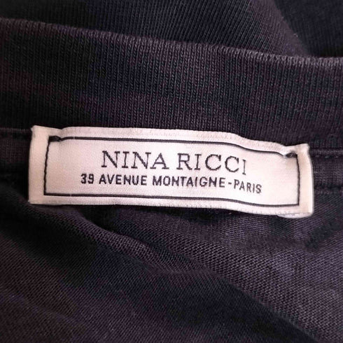 ニナリッチ NINA RICCI ロゴ刺繍 ノースリーブ カットソー レディース import:XS