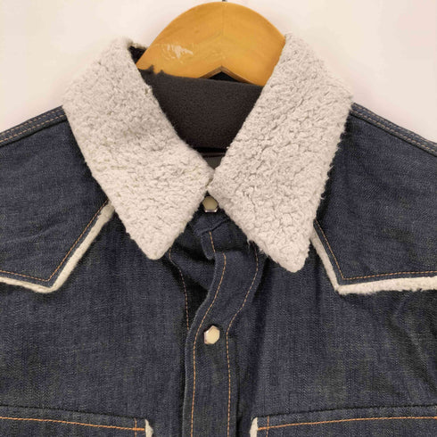 マーカ marka 襟ボア ウエスタンデニムシャツ インディゴ メンズ JPN:1