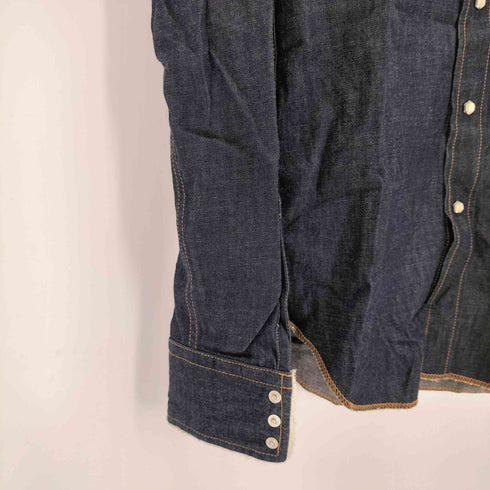 マーカ marka 襟ボア ウエスタンデニムシャツ インディゴ メンズ JPN:1