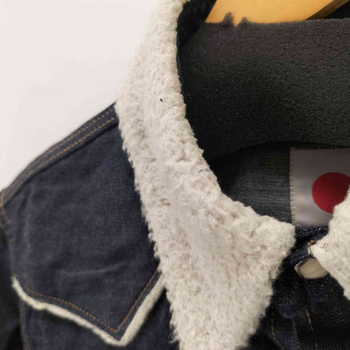 マーカ marka 襟ボア ウエスタンデニムシャツ インディゴ メンズ JPN:1