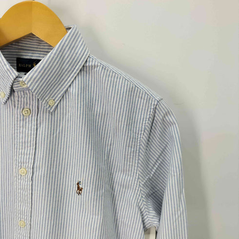 ラルフローレン RALPH LAUREN CUSTOM FIT ポニー刺繍 ストライプ ボタンダウンシャツ メンズ import:M