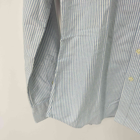 ラルフローレン RALPH LAUREN CUSTOM FIT ポニー刺繍 ストライプ ボタンダウンシャツ メンズ import:M