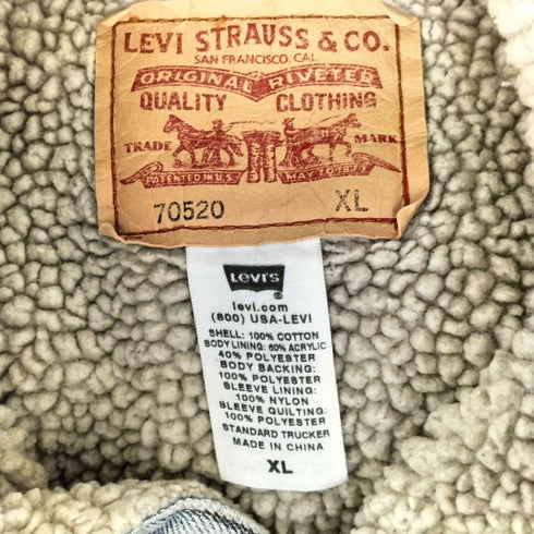 リーバイス Levis 00s 70520 デニムボアジャケット メンズ JPN:XL