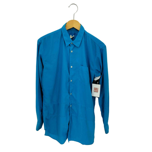 コムデギャルソンシャツ COMME des GARCONS SHIRT アシンメトリーヘム パネル エステル レギュラーカラーシャツ メンズ JPN:XS