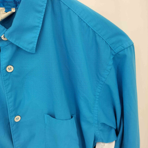 コムデギャルソンシャツ COMME des GARCONS SHIRT アシンメトリーヘム パネル エステル レギュラーカラーシャツ メンズ JPN:XS