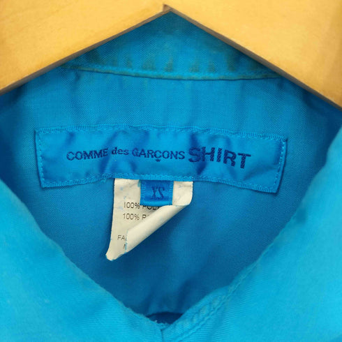 コムデギャルソンシャツ COMME des GARCONS SHIRT アシンメトリーヘム パネル エステル レギュラーカラーシャツ メンズ JPN:XS