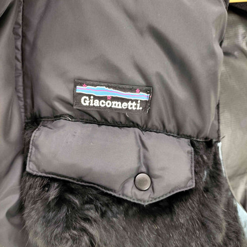 Giacometti ラビットファー切替 フードドッキングダウンベスト メンズ JPN:2