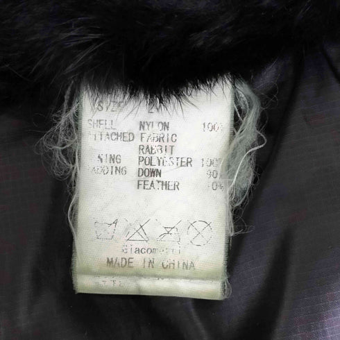 Giacometti ラビットファー切替 フードドッキングダウンベスト メンズ JPN:2