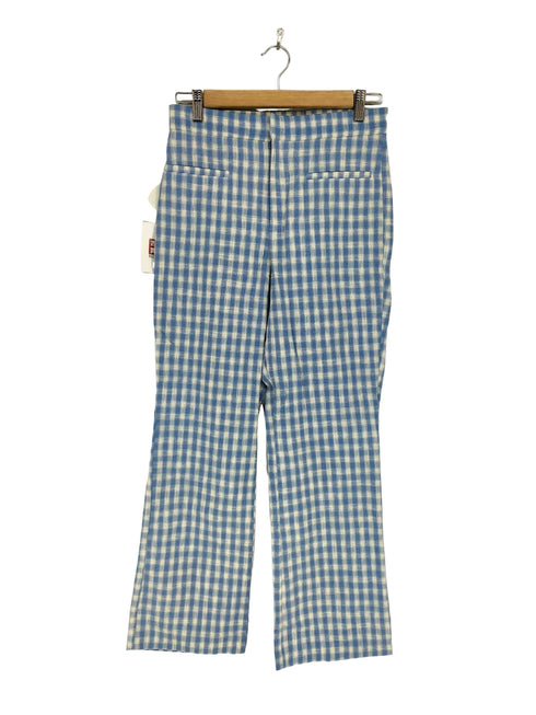 ザラ ZARA ギンガムチェックフレアパンツ レディース M