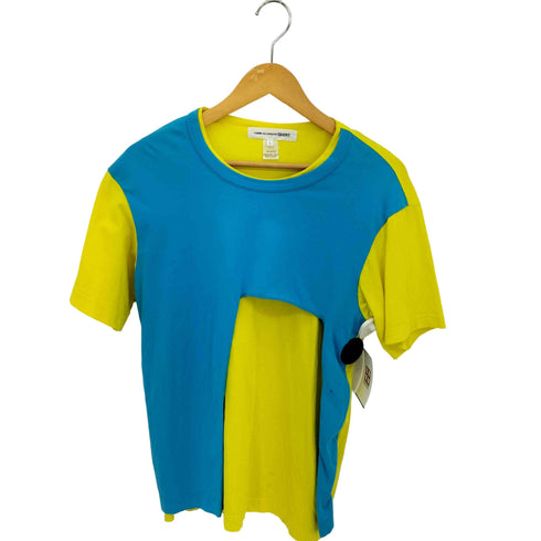 コムデギャルソンシャツ COMME des GARCONS SHIRT カラーブロック レイヤード クルーネックTシャツ メンズ JPN:L