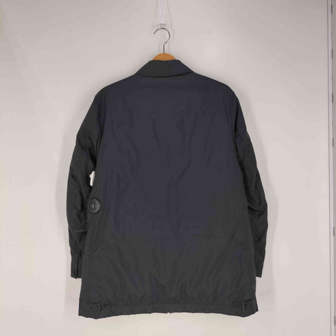 バーバリーブラックレーベル BURBERRY BLACK LABEL 裏地チェック ホース刺繍 ダブルジップ ダウンコート メンズ import:M