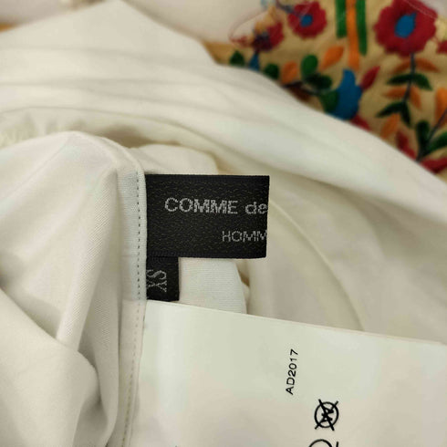 コムデギャルソンオムプリュス COMME des GARCONS HOMME PLUS 18SS DISCO期 バックボタン フラワー刺繍 ノーカラー ロングシャツ メンズ JPN:XS