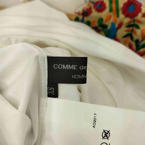 コムデギャルソンオムプリュス COMME des GARCONS HOMME PLUS 18SS DISCO期 バックボタン フラワー刺繍 ノーカラー ロングシャツ メンズ JPN:XS