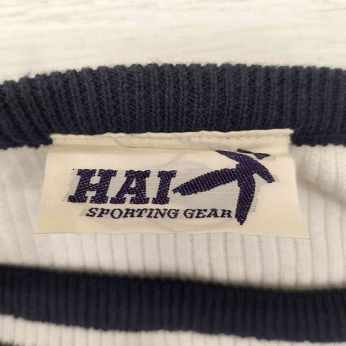 ハイスポーティングギア HAI SPORTING GEAR 80-90S ボーダー クルーネックニット レディース import:M