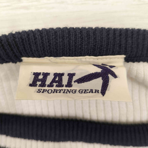 ハイスポーティングギア HAI SPORTING GEAR 80-90S ボーダー クルーネックニット レディース import:M