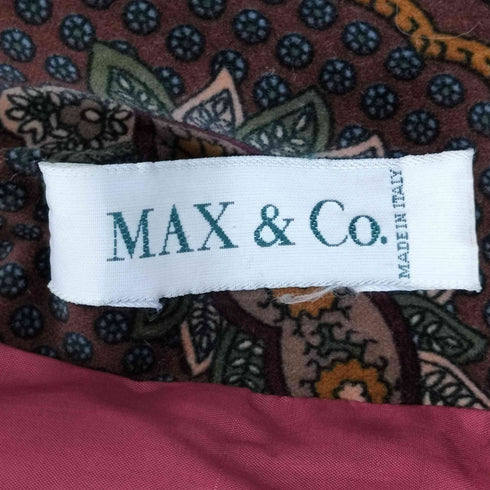 マックスアンドコー MAX & CO. イタリア製 ペイズリーテーラードジャケット レディース 38
