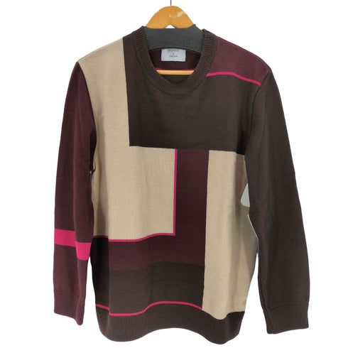 ステュディオス STUDIOUS 配色アクリルニット メンズ JPN:2