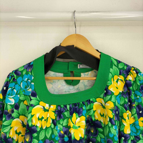 イヴサンローラン Yves Saint Laurent 花柄 パフスリーブ トップス レディース