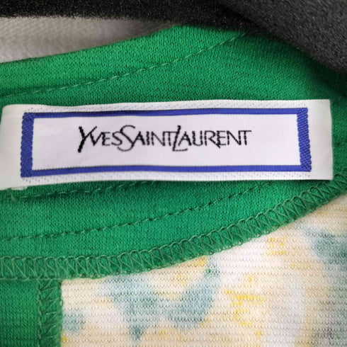 イヴサンローラン Yves Saint Laurent 花柄 パフスリーブ トップス レディース