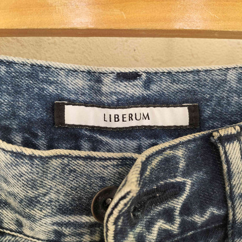 LIBERUM ケミカルウォッシュ スリットデニムパンツ メンズ JPN:1