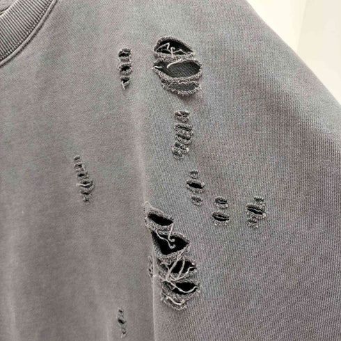 ルイス Luis ダメージ加工 クルーネックスウェット メンズ FREE