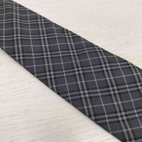 バーバリーブラックレーベル BURBERRY BLACK LABEL チェック柄シルクネクタイ メンズ