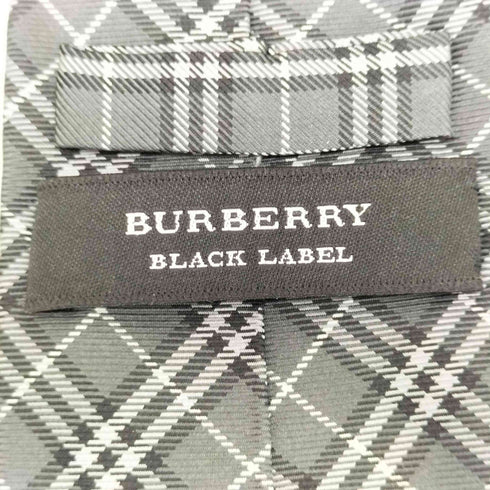 バーバリーブラックレーベル BURBERRY BLACK LABEL チェック柄シルクネクタイ メンズ