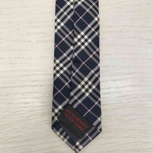 バーバリーブラックレーベル BURBERRY BLACK LABEL チェック柄シルクネクタイ メンズ