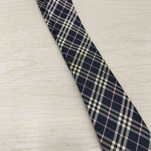 バーバリーブラックレーベル BURBERRY BLACK LABEL チェック柄シルクネクタイ メンズ