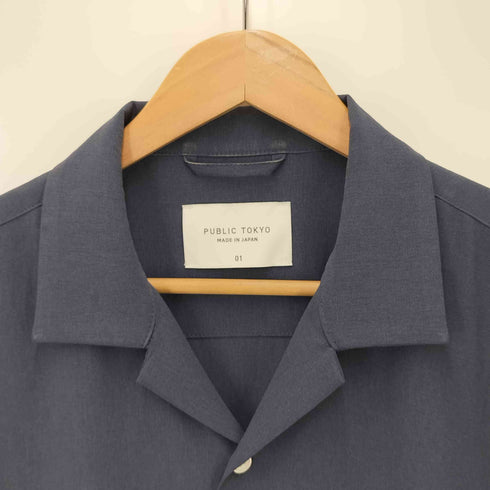 パブリックトウキョウ PUBLIC TOKYO 19SS ドライステッチオープンカラーシャツ メンズ