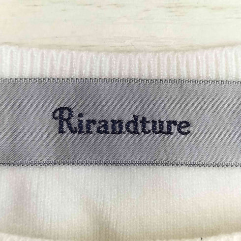 リランドチュール Rirandture カットワーク刺繍袖透けニット レディース JPN:2