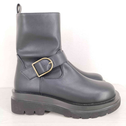 ラウナレア Launa lea レザー 厚底ショートブーツ レディース JPN:L