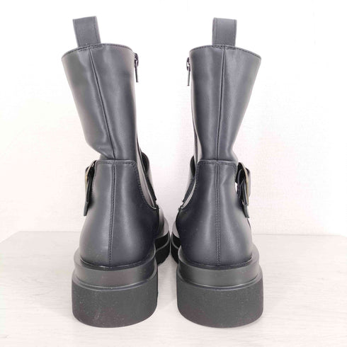 ラウナレア Launa lea レザー 厚底ショートブーツ レディース JPN:L