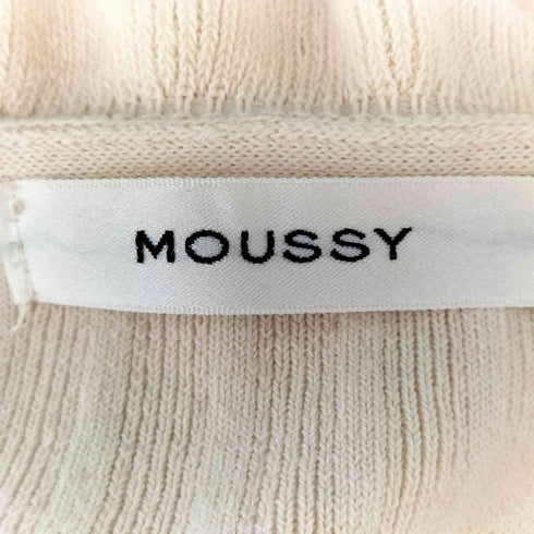 マウジー moussy RIB FRILL L/S カーディガン レディース FREE