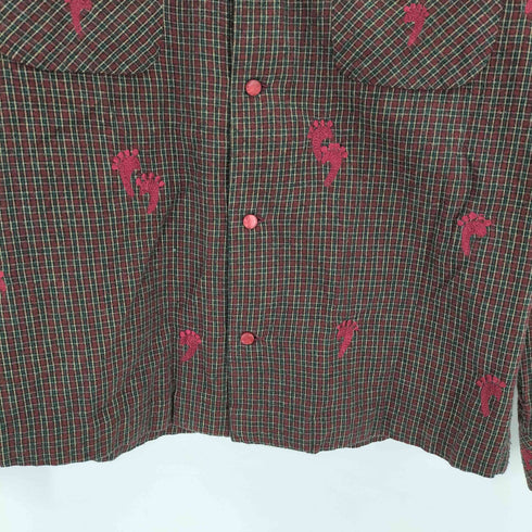 ビームスプラス BEAMS+ 刺繍ネルオープンカラーシャツ メンズ