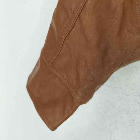 クージー COOGI フェイクレザー バックスタッズデザイン レザージャケット メンズ import:L