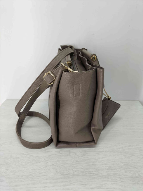 グッシオ GUSCIO バーハンドル 2WAYトートバッグ あおりポケット レディース
