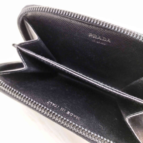 プラダ PRADA サフィアーノレザー ラウンドジップコインケース メンズ